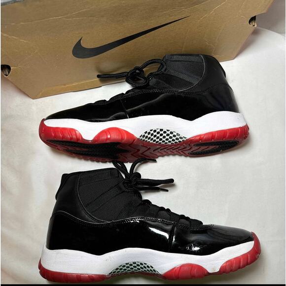 Size 11 - Nike Air Jordan 11 Retro Bred 2019 Men's Shoes - Picture 3 of 12